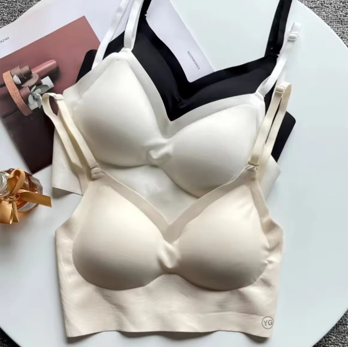 Backura Backless Bralette Crimson Curves