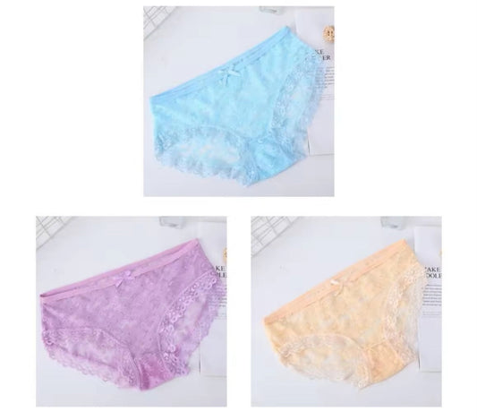 Femme Full Laced Low Waist Panty Crimson Curves