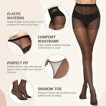 Transparent Plain Nude Stockings Crimson Curves