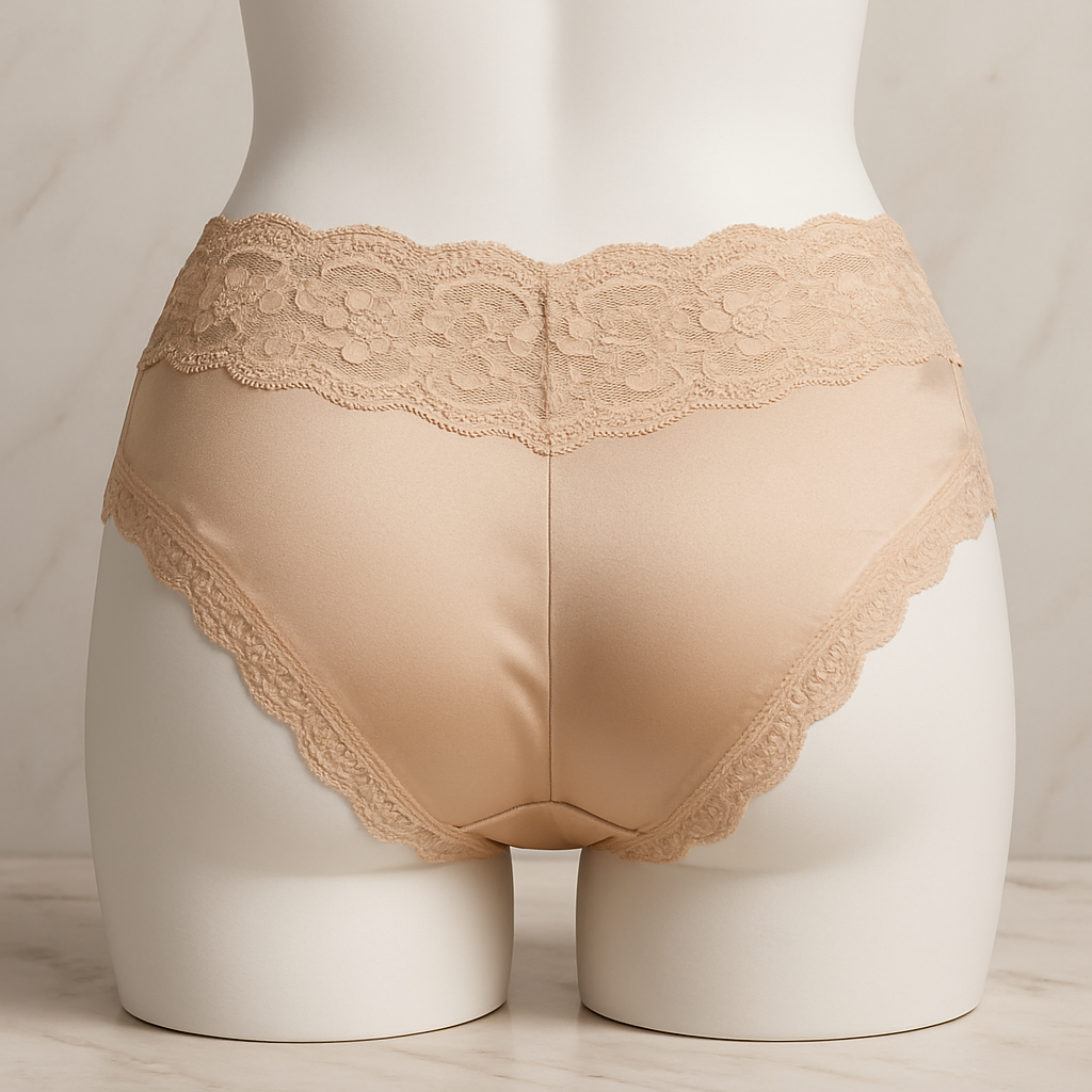 Set of 3 Basic Simple Satin Crimson Curves